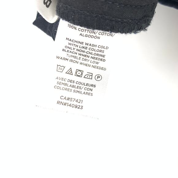 Loft Outlet Women's Size 16 4" Short 100% Cotton Mid Rise Zipped Front Black - Picture 7 of 7